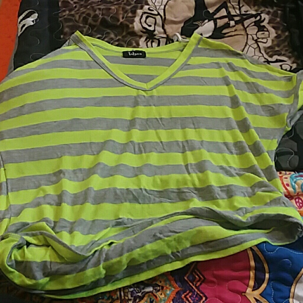 Green and grey croptop